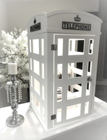 Mini Cabines Téléphoniques pour Livre d'Or Audio avec Lumière Néon Décoration de Mariage Mini Cabine Téléphonique