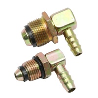 Raccords hydrauliques en acier au carbone, raccords rapides banjo pour tuyaux d'huile, fabriqués en fer durable