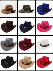 Hot Selling Unisex Adult and Children Matching Cheap Cowboy <b>Hat</b> with OX Head Belt - Product Image 2