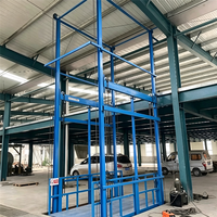 Monte-charge à rail double pour marchandises, élévateur hydraulique 1T 2T 3T 4T, capacité universelle pour usine, entrepôt et logistique