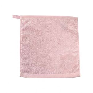 Pañuelo de algodón personalizado para niños de guardería, 25*25, de color liso, con gancho, pequeño, para limpiar la cara. - Product Image 3