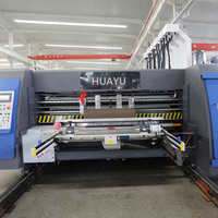 HS-C Serie Automatische Afdrukken Sleuf Stansen Map En Gluer Kartonnen Machines Golfkartonnen Doos Maken Machine