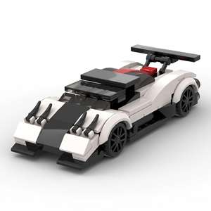 Kit de Modélisme de Voiture de Course <span class=keywords><strong>Super</strong></span> Sportive Célèbre, Briques DIY, Mini Voitures, Instructions en Papier, Jouets, Ensemble de Blocs de Construction pour Garçons - Product Image 4