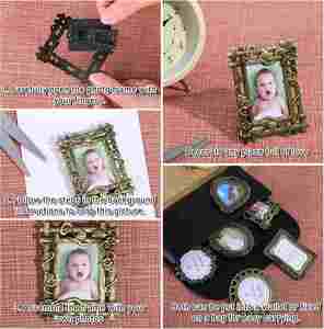 Custom Antique Metal Wholesale Bulk <b>Picture</b> <b>Frames</b> <b>Small</b> Round Retro Zinc Alloy Table Top Photo Display <b>Frame</b> - Product Image 4