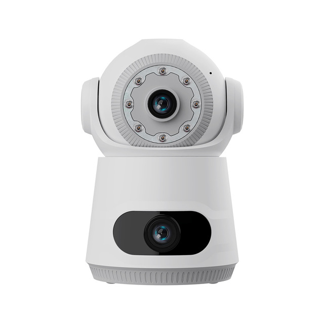 360° Dual Lens Smart Indoor Security Camera 2K 2.4GHz WIFI with Motion Detection 2MP Resolution for Baby and Pet Care