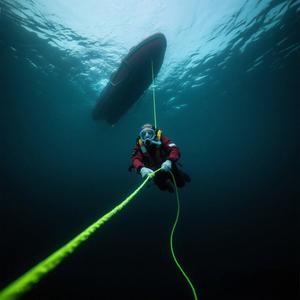 Bateau de sauvetage à force de traction haute résistance de 150 kg avec produit de sécurité aquatique à éclairage de guidage pour utilisation sous-marine Type de communication