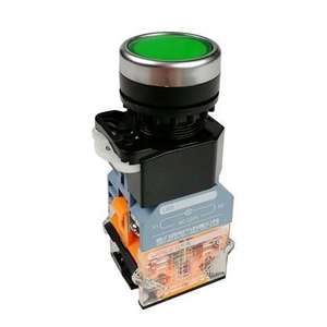 Interrupteur à bouton-poussoir Delixi LA38 à réinitialisation automatique et à verrouillage automatique, démarrage/arrêt, installation rapide, vert rouge, fonctionnement momentané, longueur personnalisée - Product Image 1