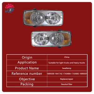 مصباح أمامي عالي الجودة للبيع المباشر من المصنع لشاحنات داف XF105 وXF95، رقم القطعة 1743685 و1743684، قطع غيار مصابيح أمامية لشاحنات داف - Product Image 3