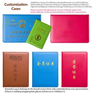 Chủ Sở Hữu Giấy Chứng Nhận Da Sang Trọng A4 A5 Văn Bằng Bìa Đánh Giá Cao, Thư Mục Chứng Nhận Da Folio Trống Tùy Chỉnh - Product Image 6