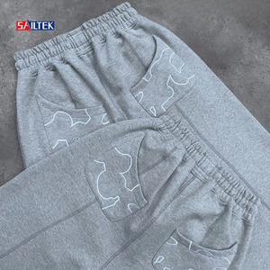 Özel Dikişli Büyük Beden Bol Paçalı Cepli Jogger Pantolonlar Yüksek Kaliteli Y2K İpli Vintage Bol Geniş Paçalı Eşofman Altı Erkek - Product Image 3