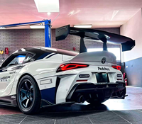Diffuseur arrière en fibre de carbone sèche style IN, séparateur inférieur de pare-chocs arrière, kit aérodynamique pour Toyota GR Supra A90 A91, lèvre de spoiler arrière sport