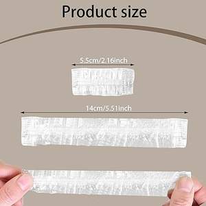 Protège-oreilles en plastique hygiénique pour les traitements capillaires Outils de permanente imperméables Équipement de sécurité de salon Offres en vrac - Product Image 5