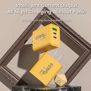 Pd 65W GAN ที่ชาร์จ USB C <span class=keywords><strong>4</strong></span>พอร์ตชาร์จเร็ว Type C ที่ชาร์จผนังแล็ปท็อปอะแดปเตอร์โทรศัพท์มือถือสำหรับ <span class=keywords><strong>iPhone</strong></span> 16 15 14 <span class=keywords><strong>13</strong></span> 12 <span class=keywords><strong>Samsung</strong></span> - Product Image 5