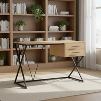 Bureau d'ordinateur en bois de grande taille pour la maison et le bureau, avec tiroirs de rangement, vente en gros d'usine, table d'ordinateur de haute qualité