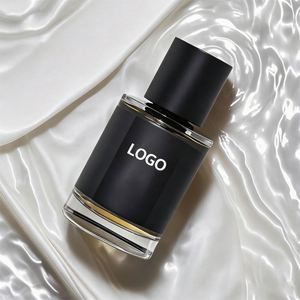 Flacon de parfum en verre noir mat de haute qualité 30ml-50ml avec bouchon cylindrique, idéal pour l'emballage de parfums de luxe - Product Image 2
