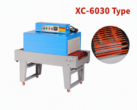 Machine d'emballage sous film rétractable automatique XICANG XC-6030 avec chaîne à courroie et plateforme haute, tunnel de rétraction à faible bruit pour bouteilles PP PET