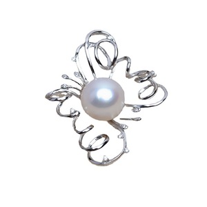S925 Silver Pendant Base DIY Pearl Accessory Holder for 15-16 Inch Jewelry <b>Concealer</b> Bottom Holder Empty Semi-Finished Product - Product Image 5