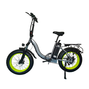 Bicicleta Eléctrica Plegable de 20 Pulgadas con Batería de Litio Hierro Fosfato de Aleación de Aluminio, Asistencia al Pedaleo, 7 Velocidades, 48V, Neumático para Nieve - Product Image 5