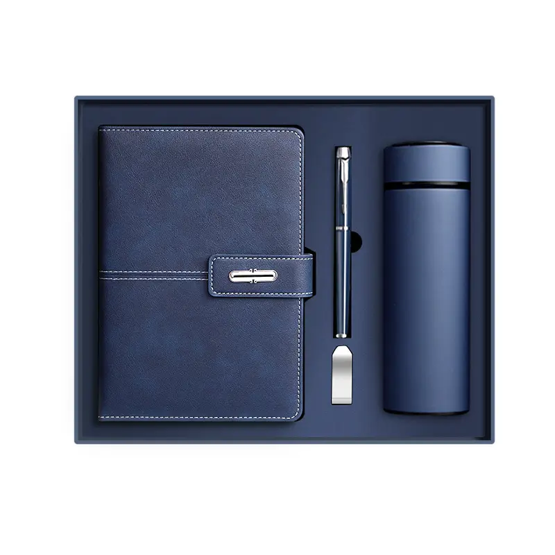 Customized Pu Leather Note Book Corporate Gift Set A5 Journal Wholesale Promotional Luxury Business Gift Items Notebook With Pen