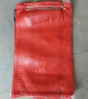 GRS 50*80cm Filet d'emballage vide en plastique rouge PE avec cordon de serrage pour fruits et légumes Sacs en filet Bois de chauffage Pomme de terre Ail Oignon Autres produits