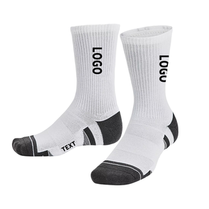 Créez votre propre conception <span class=keywords><strong>Chaussettes</strong></span> de sport de basket-ball blanches avec logo personnalisé <span class=keywords><strong>Chaussettes</strong></span> athlétiques en coton de haute qualité - Product Image 1