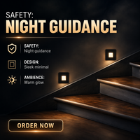 Lampe LED Solaire Moderne pour Jardin et Escaliers, en Aluminium, 3W, 3000K/4000K/6000K, Étanche IP54, avec Détecteur de Mouvement