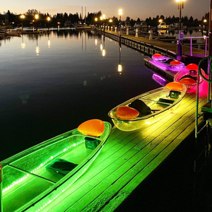 Kayak Transparente con <span class=keywords><strong>Fondo</strong></span> <span class=keywords><strong>de</strong></span> <span class=keywords><strong>Cristal</strong></span> y Luces LED, Estilo Nuevo 2025, con Dos Asientos - Product Image 2