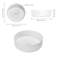 Lavabo en céramique artisanal moderne pour salles de bain et toilettes d'hôtel – Design élégant pour lavabo de salle de bain