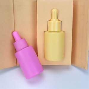 Botella de Vidrio Vacía Personalizada de 30 ml, de Lujo, con Gotero, Cilindro Esmerilado, Envase Cosmético, Botella Plana para Suero y Aceite - Product Image 2