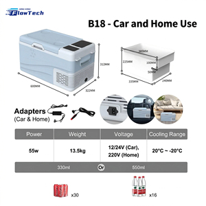 18L 22L 28L 39L 49L Portable 12/24V DC & 220V <b>AC</b> Car Refrigerator, Compressor Freezer <b>Cooler</b> for Household and Vehicle Use - Product Image 4