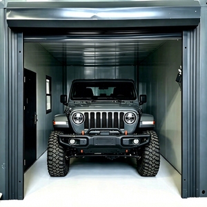 Garaje Portátil Prefabricado Profesional, Unidad de Almacenamiento de Autos Moderna <span class=keywords><strong>con</strong></span> <span class=keywords><strong>Puerta</strong></span> Enrollable <span class=keywords><strong>Automática</strong></span> y Color Personalizado - Product Image 5