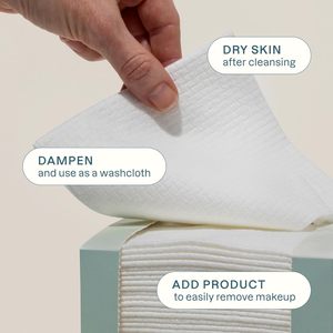 Disposable Ultra-Absorbent Durable Gentle Soft Extra Large Cleaning Face Towels for Makeup Remover Dry <strong>Wipes</strong> for All Skin Types - Product Image 4