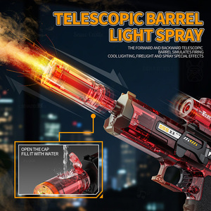 Nuevo producto personalizado juego al aire libre de plástico de mano modelo de pistola de tiro de buena calidad niños humo brillante pistola automática juguete para regalo - Product Image 3