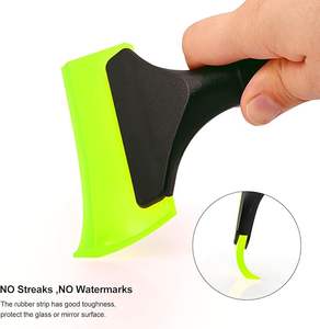 Petit grattoir à vitres en caoutchouc de 5 pouces pour pare-brise, miroir de voiture, porte de douche, <span class=keywords><strong>nettoyage</strong></span> de salle de bain, glace et neige - Product Image 4