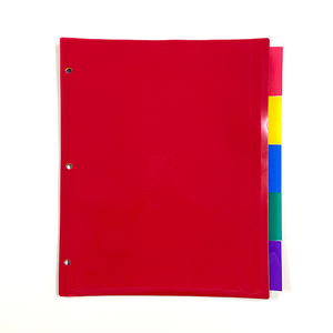 Custom in plastica trasparente 3 anelli di carta bianca indice di File di schede divisori di pagina di indice del libro Note divisore con tasche per raccoglitore ad anelli - Product Image 5