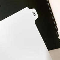 Wenshun – Pages d'indexation imprimées en feuille d'or PP, à feuilles mobiles, avec intercalaires à languettes, A5 A6, 6 trous, pour classeur de budget, cadeau