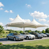 Abri de voiture extérieur ChuanDong, design chinois, imperméable et écologique, avec garantie de 2 ans et service d'installation sur site