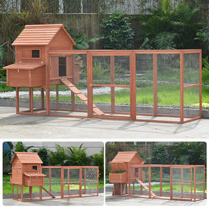 Tavuklar, Tavşanlar, Kediler, Güvercinler ve Kuşlar için Özelleştirilebilir Masif Ahşap Su Geçirmez Dış Mekan Kafesi - Product Image 4