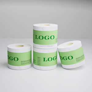 Paquets de 12 rouleaux de papier hygiénique en pâte de bois vierge gaufré souple personnalisés en gros - Product Image 2