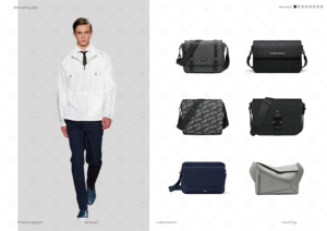 Bolso <span class=keywords><strong>Bandolera</strong></span> Personalizado con Logotipo YIKU, <span class=keywords><strong>de</strong></span> Cuero Genuino con Patrón Geométrico, Bolso Cruzado <span class=keywords><strong>de</strong></span> Hombro para <span class=keywords><strong>Hombre</strong></span> - Product Image 3