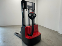 Forklift Straddle Stacker Elektrik Hidrolik YCMG 1.6m/2.5m/3m 1-1.5-1.2 Ton AWD Baterai Asam Timbal Ban Solid