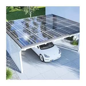 Paneles solares deslizantes de Aluminio para puertas, pérgola eléctrica con motor bioclimatica, a prueba de viento, perfiles de Aluminio