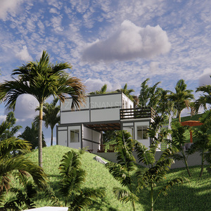<span class=keywords><strong>Casas</strong></span> Prefabricadas Modulares Modernas, Apilables, Mini Contenedor <span class=keywords><strong>de</strong></span> Envío Ensamblado, Casa Domo Ignífuga en Venta en Tanzania - Product Image 2
