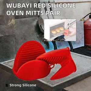 1 Paire de Maniques de Four en Silicone Durables Faites à la Main, Épaissies, Mini, Antidérapantes, Résistantes à la Chaleur et Imperméables pour la Cuisson - Product Image 2