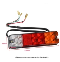 Feux arrière combinés LED 3 couleurs 12-80V pour chariot élévateur, feux de freinage/feux de recul/clignotants, ensemble de feux arrière pour chariot élévateur