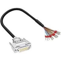 Grado Industrial 25 Pin DB9 Línea Serial DB15 Línea paralela DB25 Línea de conexión 9/15 Núcleo Cables de comunicación de carcasa de hierro único