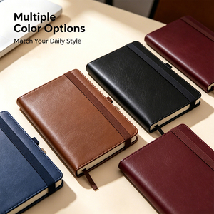 SK Classic Hardcover <b>Notebook</b> Premium PU Leather 100 Sheets <b>Thick</b> Paper Elastic Strap - Product Image 5