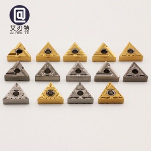 TNMG160404, hoja de torneado CNC, herramientas de corte resistentes al desgaste, revestimiento gris triangular <span class=keywords><strong>para</strong></span> torno - Product Image 1