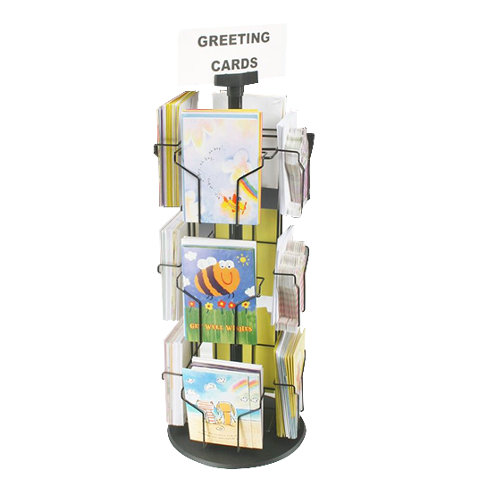 Apache Factory Customized Metal Rotating Greeting Card Display Rack for Shop Display — view 5