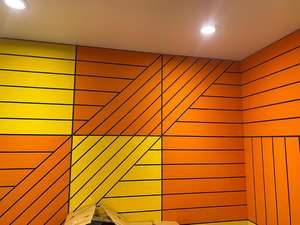 Paneles Acústicos Modernos de Alta Calidad para Edificios de Oficinas con Diseño Gráfico, Tela Resistente al Fuego, Fieltro No Tejido - Product Image 3